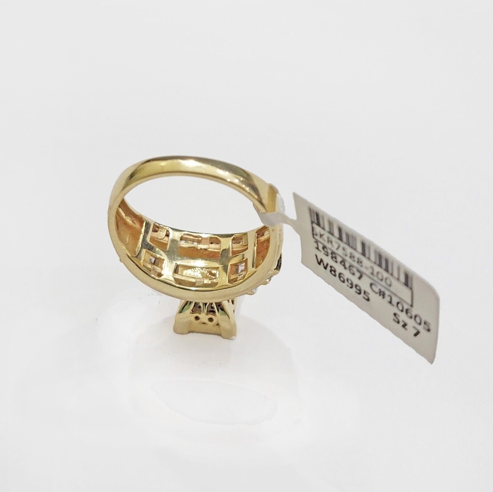 Real 14k Yellow Gold Diamond Ring 1 CT Diamond Ladies Women Band, VALENTINE SALE - GoldenlinQ